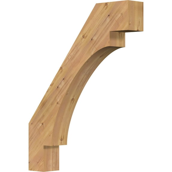 5 1/2"W x 32"D x 40"H Merced Smooth Knee Brace, Western Red Cedar