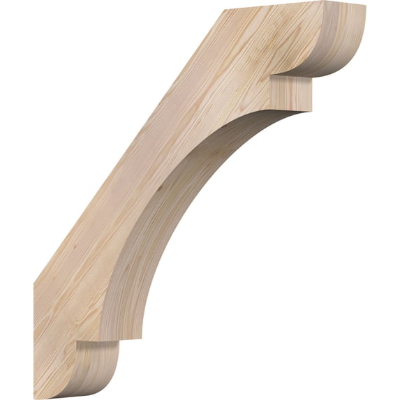 5 1/2"W x 34"D x 34"H Olympic Smooth Knee Brace, Douglas Fir