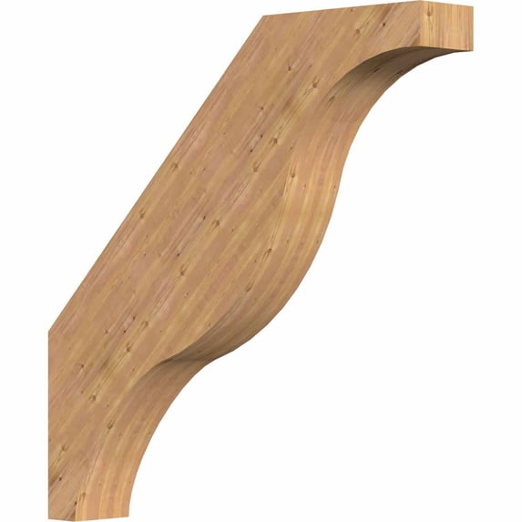 5 1/2"W x 36"D x 36"H Funston Smooth Brace, Western Red Cedar
