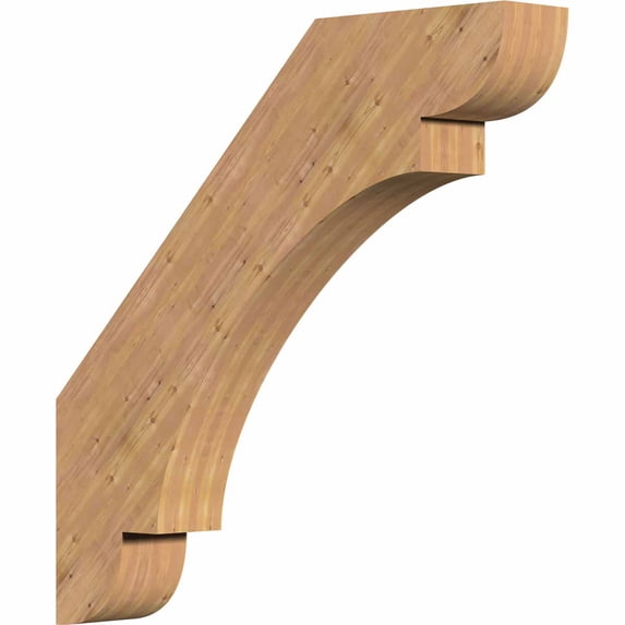 5 1/2"W x 36"D x 36"H Olympic Smooth Brace, Western Red Cedar