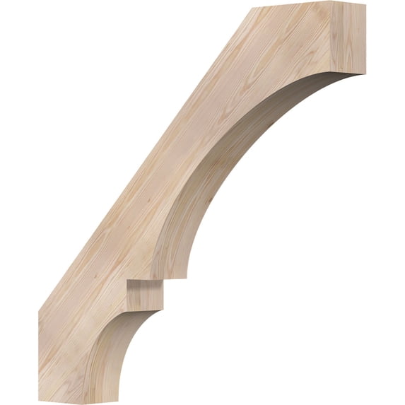 5 1/2"W x 40"D x 40"H Balboa Smooth Knee Brace, Douglas Fir