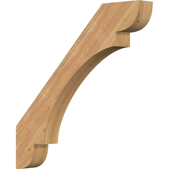 5 1/2"W x 44"D x 44"H Olympic Smooth Knee Brace, Western Red Cedar