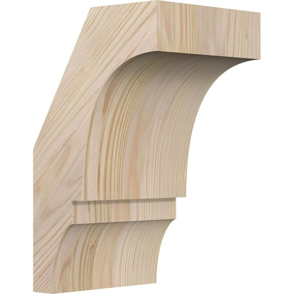 5 1/2"W x 6"D x 10"H Balboa Smooth Knee Brace, Douglas Fir