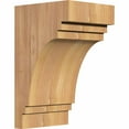 thumbnail image 1 of 5 1/2"W x 6"D x 10"H Pescadero Smooth Corbel, Western Red Cedar, 1 of 9