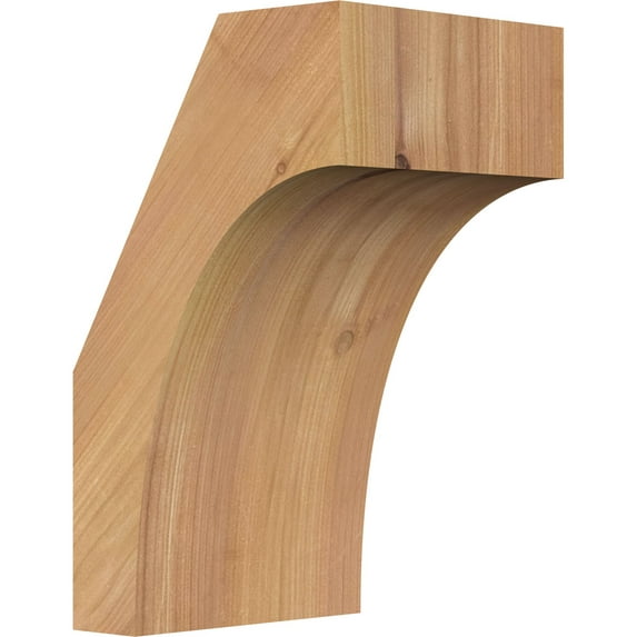 5 1/2"W x 6"D x 10"H Westlake Smooth Knee Brace, Western Red Cedar