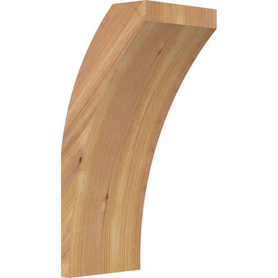 5 1/2"W x 6"D x 14"H Thorton Smooth Knee Brace, Western Red Cedar