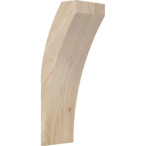 5 1/2"W x 6"D x 18"H Thorton Smooth Knee Brace, Douglas Fir