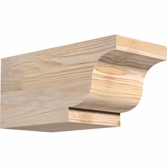 5 1/2"W x 6"H x 12"L Newport Smooth Rafter Tail, Douglas Fir