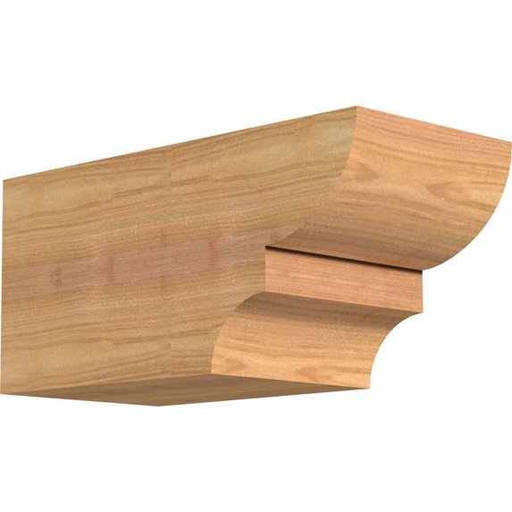 5 1/2"W x 6"H x 12"L Ridgewood Smooth Rafter Tail, Western Red Cedar