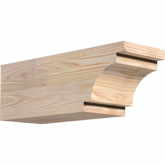 5 1/2"W x 6"H x 16"L Mediterranean Smooth Rafter Tail, Douglas Fir