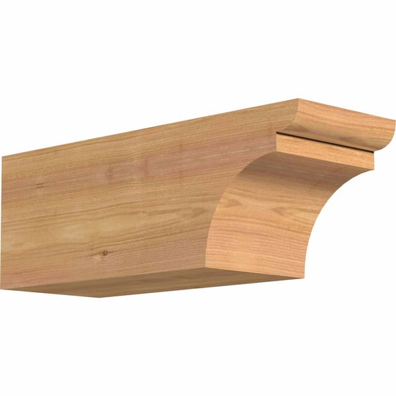 5 1/2"W x 6"H x 16"L Yorktown Smooth Rafter Tail, Western Red Cedar