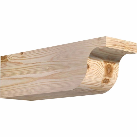 5 1/2"W x 6"H x 18"L Del Monte Smooth Rafter Tail, Douglas Fir