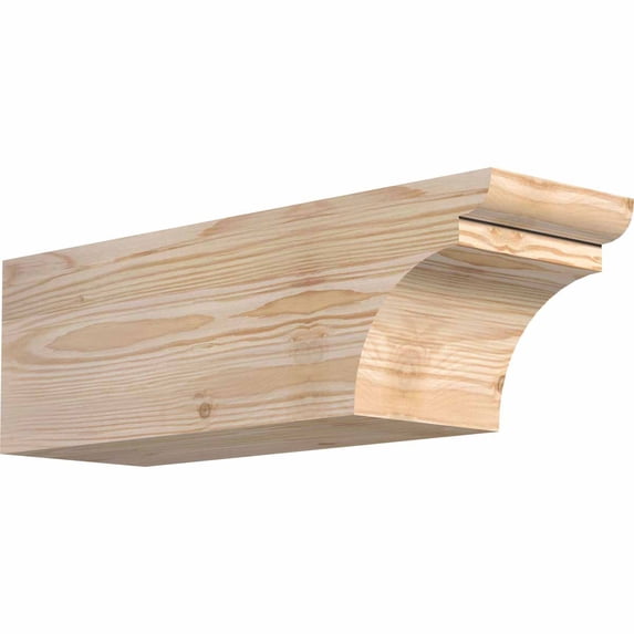 5 1/2"W x 6"H x 18"L Yorktown Smooth Rafter Tail, Douglas Fir