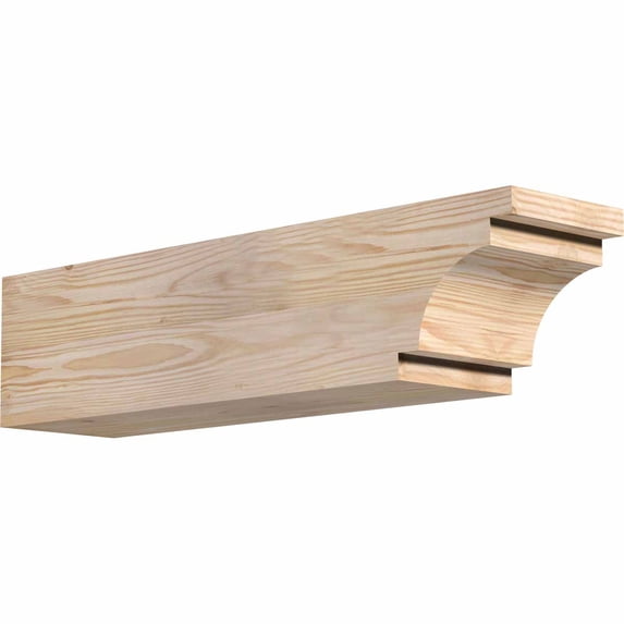 5 1/2"W x 6"H x 24"L Mediterranean Smooth Rafter Tail, Douglas Fir