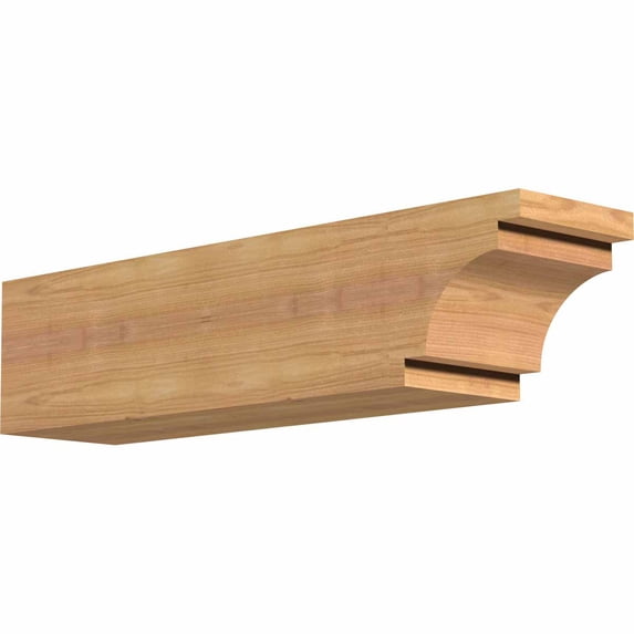 5 1/2"W x 6"H x 24"L Mediterranean Smooth Rafter Tail, Western Red Cedar
