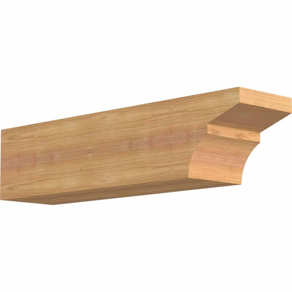 5 1/2"W x 6"H x 24"L Monterey Smooth Rafter Tail, Western Red Cedar