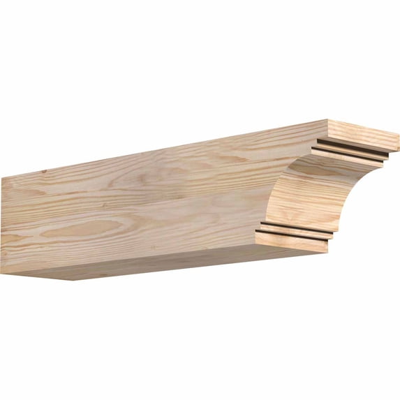 5 1/2"W x 6"H x 24"L Pescadero Smooth Rafter Tail, Douglas Fir