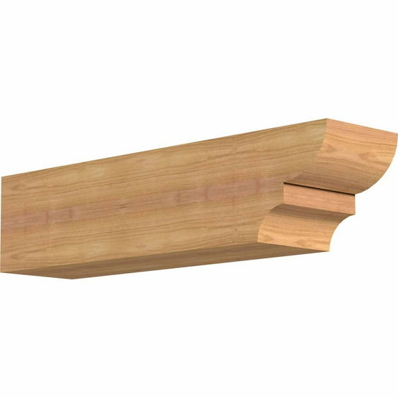 5 1/2"W x 6"H x 24"L Ridgewood Smooth Rafter Tail, Western Red Cedar
