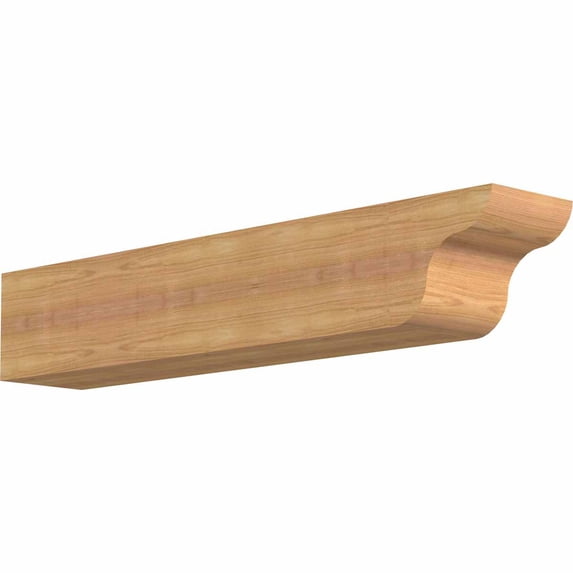 5 1/2"W x 6"H x 32"L Carmel Smooth Rafter Tail, Western Red Cedar