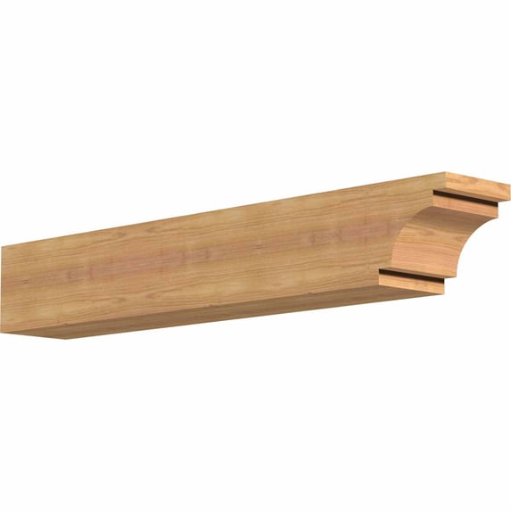 5 1/2"W x 6"H x 36"L Mediterranean Smooth Rafter Tail, Western Red Cedar