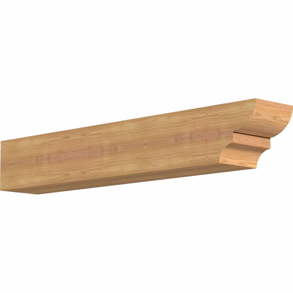 5 1/2"W x 6"H x 36"L Ridgewood Smooth Rafter Tail, Western Red Cedar