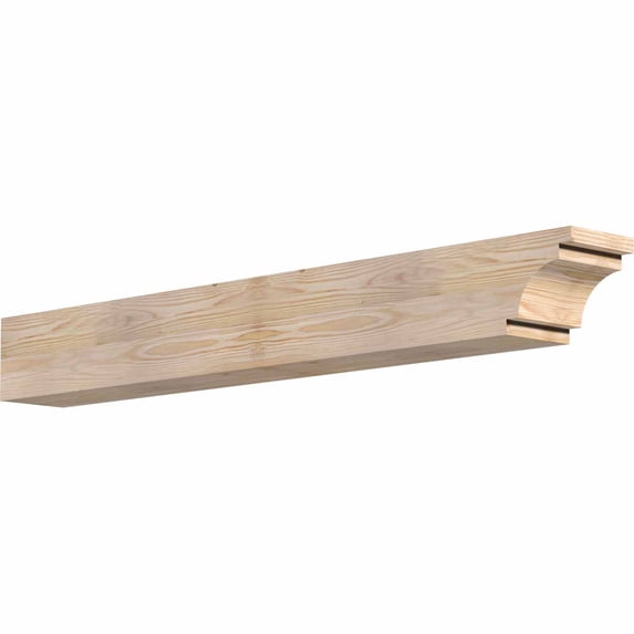 5 1/2"W x 6"H x 48"L Mediterranean Smooth Rafter Tail, Douglas Fir