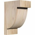 thumbnail image 1 of 5 1/2"W x 8"D x 12"H Alpine Smooth Corbel, Douglas Fir, 1 of 9