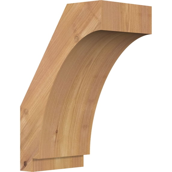 5 1/2"W x 8"D x 12"H Imperial Smooth Knee Brace, Western Red Cedar