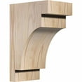 thumbnail image 1 of 5 1/2"W x 8"D x 12"H Mediterranean Smooth Corbel, Douglas Fir, 1 of 9
