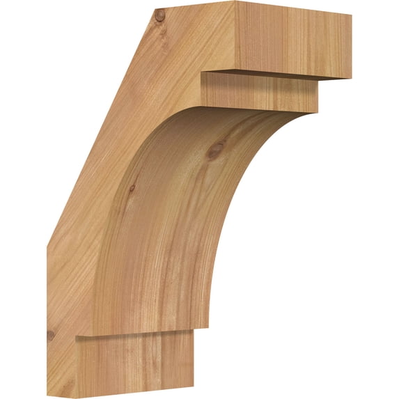5 1/2"W x 8"D x 12"H Merced Smooth Knee Brace, Western Red Cedar