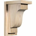 thumbnail image 1 of 5 1/2"W x 8"D x 12"H Newport Smooth Corbel w/Backplate, Douglas Fir, 1 of 9