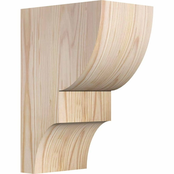 5 1/2"W x 8"D x 12"H Ridgewood Smooth Corbel, Douglas Fir