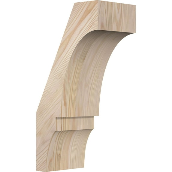 5 1/2"W x 8"D x 16"H Balboa Smooth Knee Brace, Douglas Fir