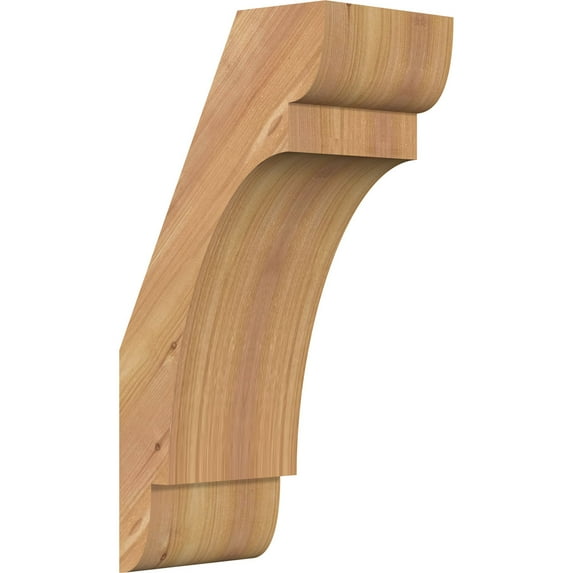 5 1/2"W x 8"D x 16"H Olympic Smooth Knee Brace, Western Red Cedar