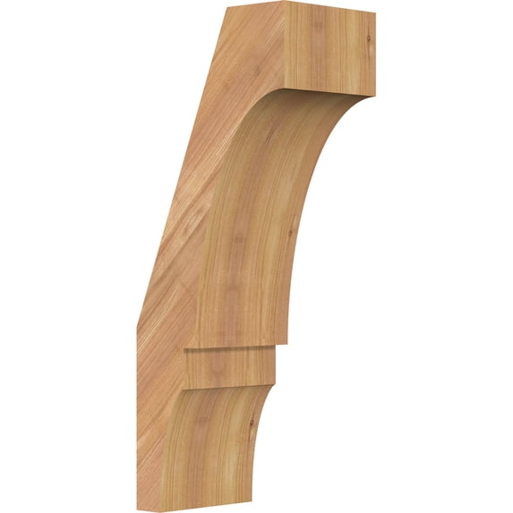5 1/2"W x 8"D x 20"H Balboa Smooth Knee Brace, Western Red Cedar