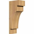thumbnail image 1 of 5 1/2"W x 8"D x 20"H Mediterranean Smooth Corbel, Western Red Cedar, 1 of 9