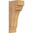 thumbnail image 1 of 5 1/2"W x 8"D x 20"H Pescadero Smooth Corbel, Western Red Cedar, 1 of 9