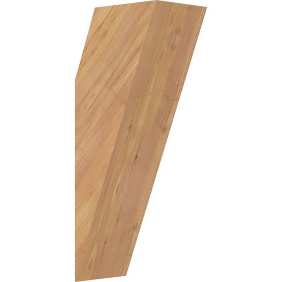 5 1/2"W x 8"D x 20"H Traditional Smooth Knee Brace, Western Red Cedar