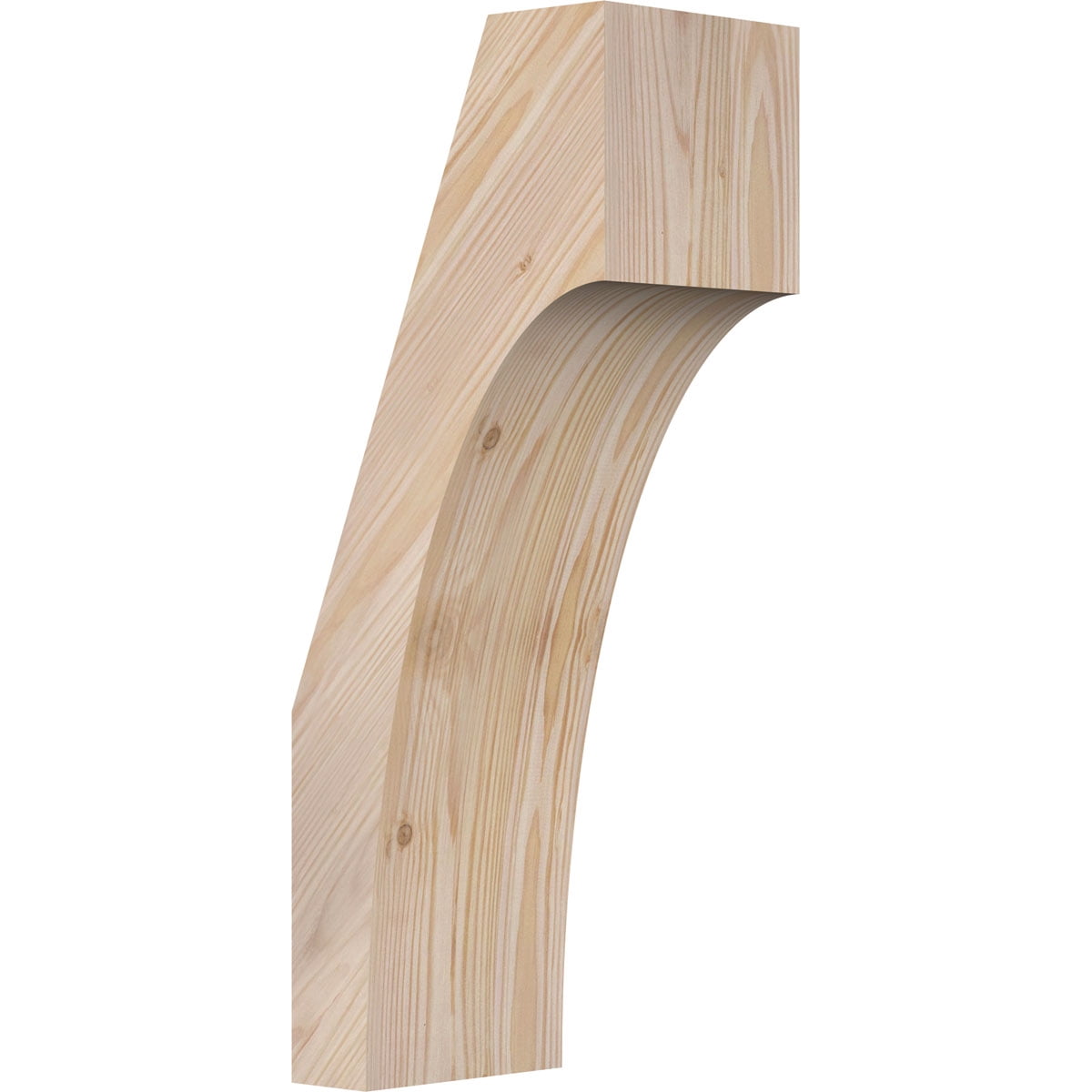5 1/2"W x 8"D x 20"H Westlake Smooth Knee Brace, Douglas Fir