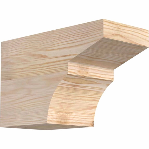5 1/2"W x 8"H x 12"L Monterey Smooth Rafter Tail, Douglas Fir