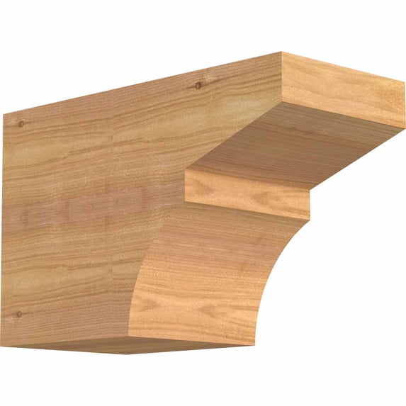 5 1/2"W x 8"H x 12"L Monterey Smooth Rafter Tail, Western Red Cedar