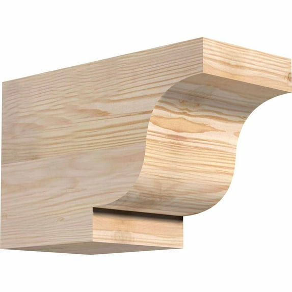 5 1/2"W x 8"H x 12"L Newport Smooth Rafter Tail, Douglas Fir