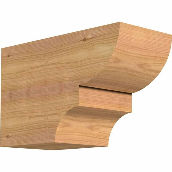 5 1/2"W x 8"H x 12"L Ridgewood Smooth Rafter Tail, Western Red Cedar