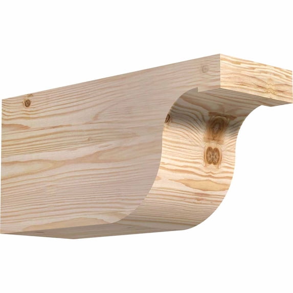5 1/2"W x 8"H x 16"L Del Monte Smooth Rafter Tail, Douglas Fir