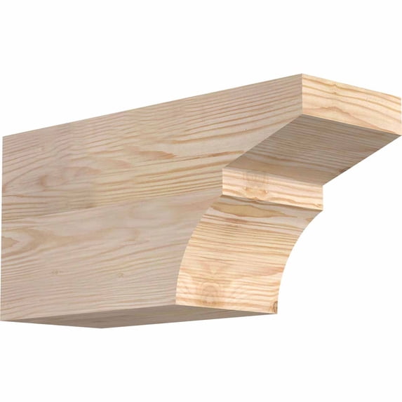 5 1/2"W x 8"H x 16"L Monterey Smooth Rafter Tail, Douglas Fir