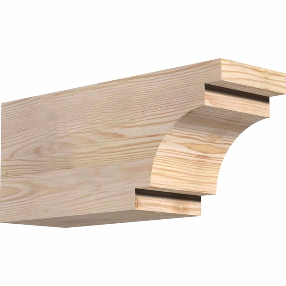 5 1/2"W x 8"H x 18"L Mediterranean Smooth Rafter Tail, Douglas Fir