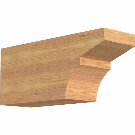 5 1/2"W x 8"H x 18"L Monterey Smooth Rafter Tail, Western Red Cedar