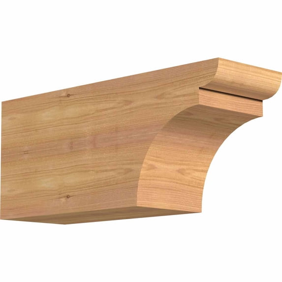 5 1/2"W x 8"H x 18"L Yorktown Smooth Rafter Tail, Western Red Cedar