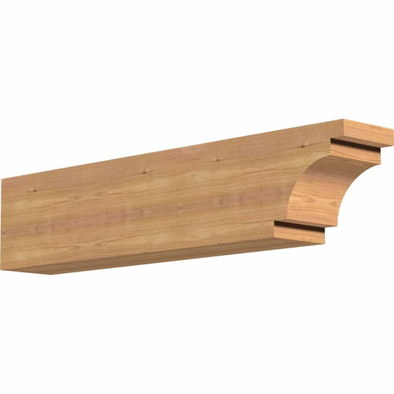 5 1/2"W x 8"H x 36"L Mediterranean Smooth Rafter Tail, Western Red Cedar