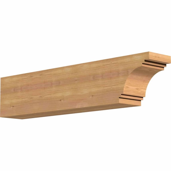 5 1/2"W x 8"H x 36"L Pescadero Smooth Rafter Tail, Western Red Cedar
